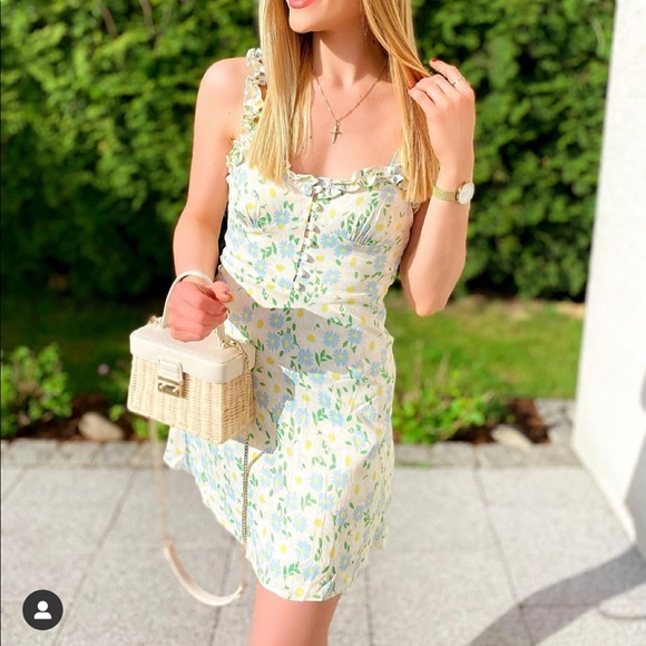 Zara floral satin dress bloggers fav - Picture 14 of 16